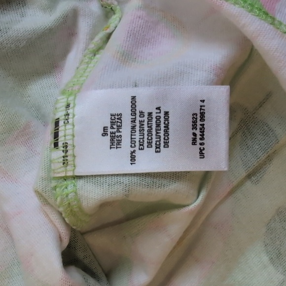 carter's colorful retro floral cotton summer sun dress 9 months baby girl - Picture 5 of 7